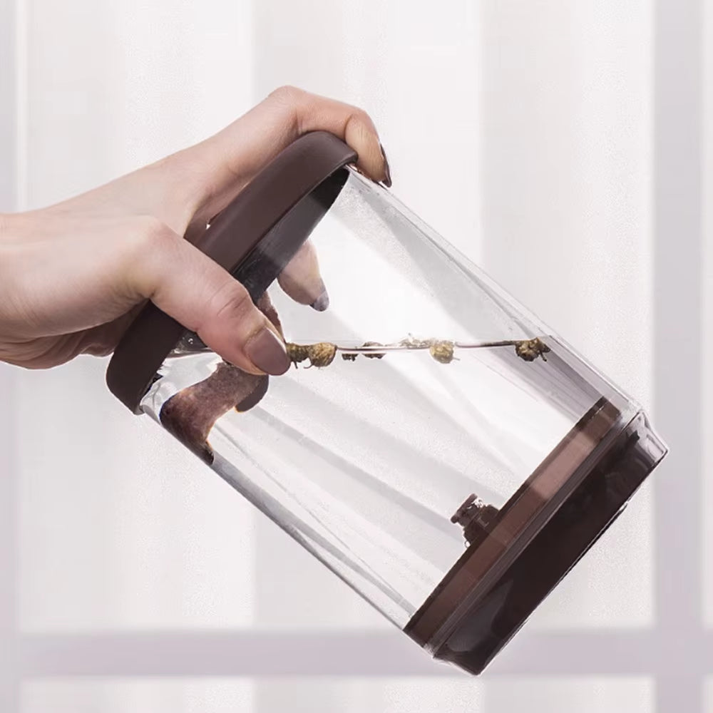 Coffee Bean Storage with Airtight Lid Glass Jar Keep Fresh and Dry for Candy Cookie Rice Sugar Kitchen Container Beans Grounds