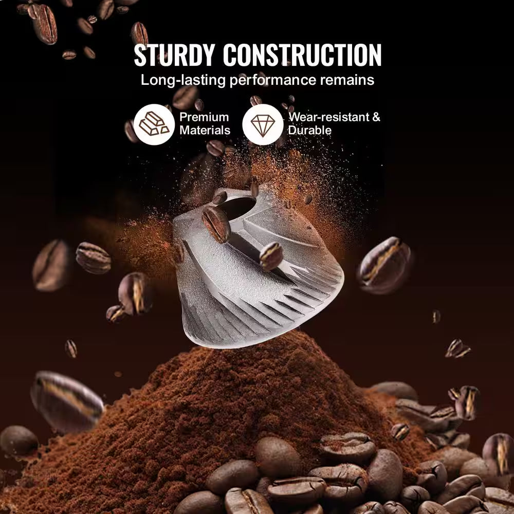 Coffee Maker with Grinder, 96 Oz. Black 12 Cup Burr Coffee Grinder, Built-In Timer Strength Control, 2025 Upgrade